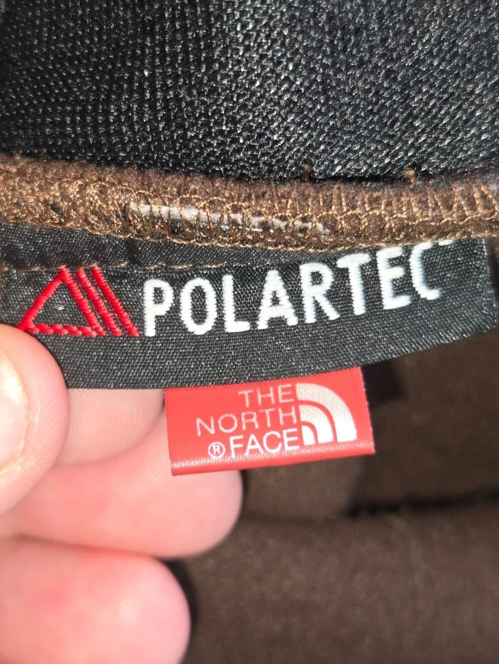 The North Face Denali Jacket Polartec Fleece Men's Large Brown GUC